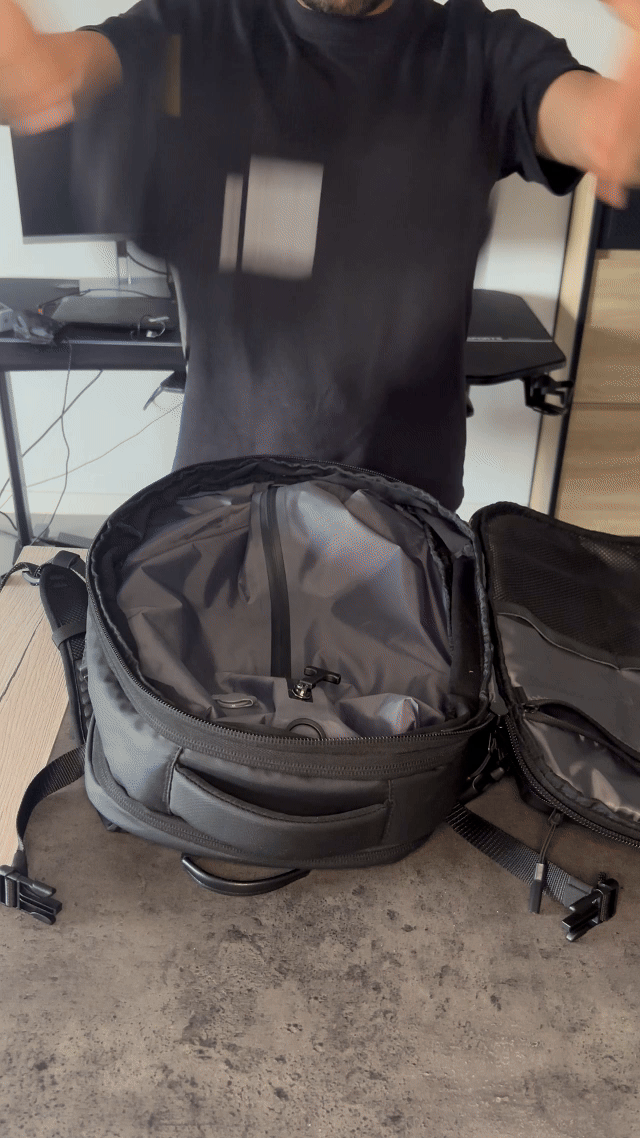 Sac à dos de compression sous vide